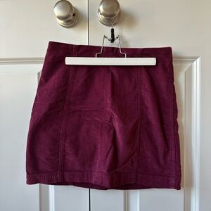 Corduroy mini skirt